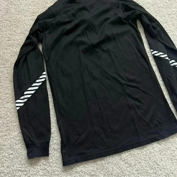 Helly Hansen Base Long Sleeve Shirt Ski Active Stripe Black Men’s Size M 1/4 Zip - Picture 14 of 15